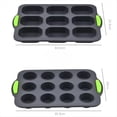 thumbnail image 2 of Moldes de Silicona para Hornear Pan, Bollos, Éclairs y Muffins. Antiadherentes y Aptos para Horno. Ideales para Repostería A, 2 of 5