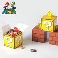thumbnail image 4 of 5 cajas de regalo de Mario Bros, juguetes de dibujos animados, estrellas, bloques de preguntas, caja de figuras de anime para niños, decoración de fiesta de cumpleaños, caja de dulces, 4 of 5