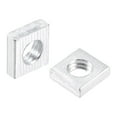 thumbnail image 1 of Unique Bargains Square Nuts, M4x7mmx2mm Zinc-Plated Metric Coarse Thread Assortment Kit, 100pcs, 1 of 5