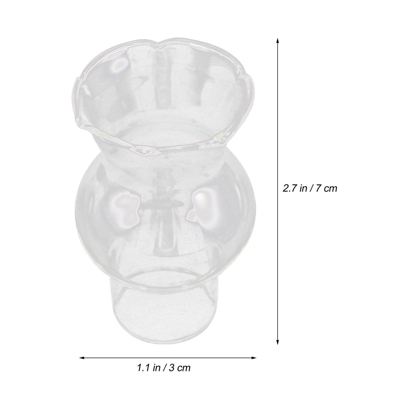 4pcs Oil Lamp Globe Replacement Glass Lamp Shade 7/3cm Kerosene Light