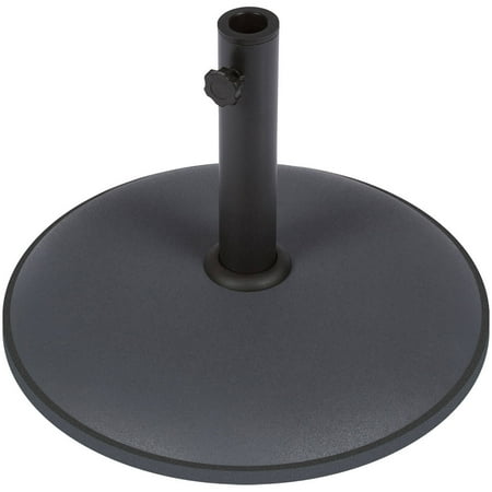 Sturdy Cement Umbrella Base By Trademark Innovations, Gray