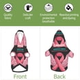 thumbnail image 6 of Fotbe Ribbon With Angel Wings Print Small Dog Sweater Hoodies Pet Grey Hooded Soft Fleece Sweatshirts with Pocket Fall Winter Puppy Cat Sweaters Warm Clothes-Small, 6 of 7
