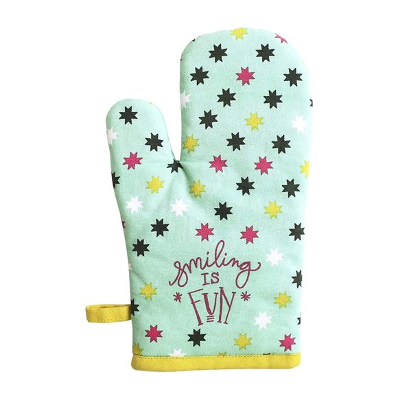 Paquete de Manoplas para Horno June Clever Smiling Is Fun 2 Unidades