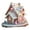 Pink-6, variant on Gorgeous Santa Reindeer Sleigh Acrylic Statue Christmas Tabletop Decoration Family Holiday Party Decoration