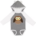 thumbnail image 3 of Inktastic Owl Fat Brown Boys or Girls Long Sleeve Baby Bodysuit, 3 of 5
