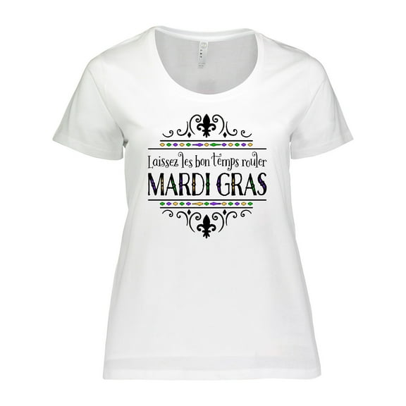Inktastic Laissez Les Bon Temps Rouler Mardi Gras Women's Plus Size T-Shirt