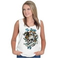thumbnail image 4 of The Wild Life Skull Panther Tattoo Plus Size Graphic Tank Top Brisco Brands 2X, 4 of 5