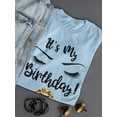 thumbnail image 3 of My Birthday T-Shirt Women -Smartprints Designs, Female 3X-Large, 3 of 4