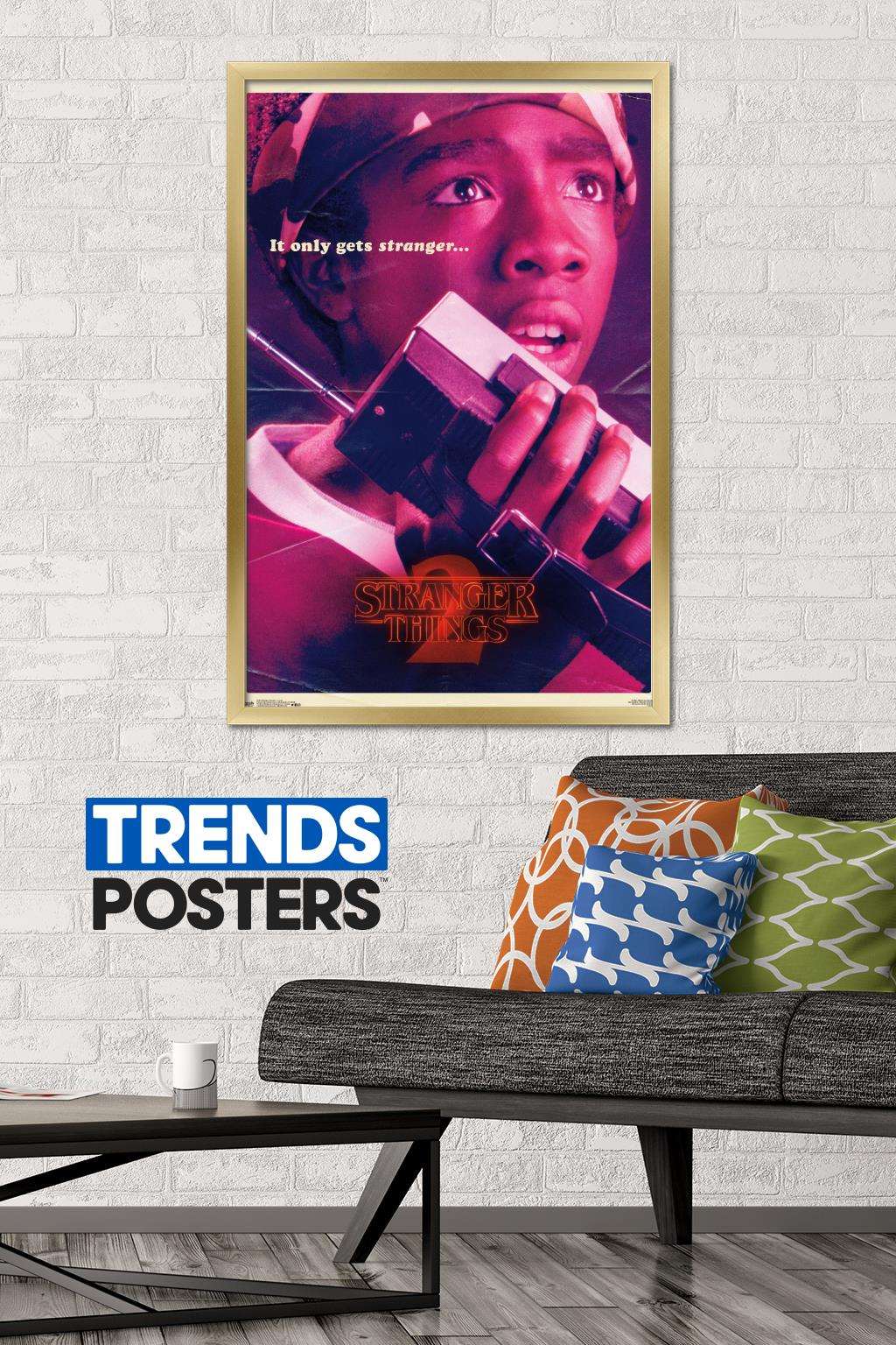 Netflix Stranger Things: Season 2 - Lucas Wall Poster, 22.375" x 34", Framed