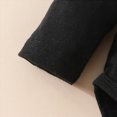 thumbnail image 6 of masbird Newborn Baby Girl Clothes Infant Rib Frill Long Sleeve Romper Floral Flared Pants Headband 3pcs Fall Winter Outfits,Black,9-12 M, 6 of 7