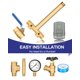 thumbnail image 2 of Miumoon Upgrade 1""x 11""Kit de camiseta para tanque de presión de pozo para tanque de presión de pozo de agua Kit de camiseta para tanque de pozo con interruptor de presión de 40-60 Psi Camiseta para, 2 of 7