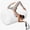 White, variant on Air Roller Gymnastics Barrel Back Handspring Trainer Air Barrel Gymnastics Air Tumbling Mat for Tumbling Cheerleading Training Yoga Gym with Manual Air Pump Backhandspring