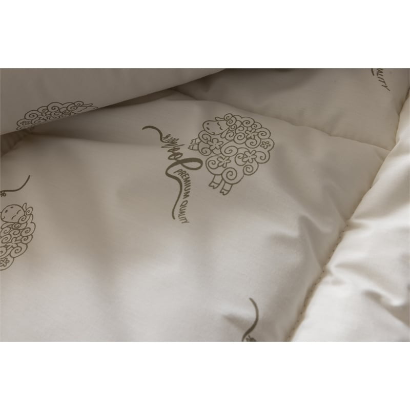 Duvetta 100 Wool Comforter with Cotton Fabric Cover New Zealand Wool King Size