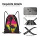 thumbnail image 4 of Fotbe Flamingo And Palm Trees At Sunset Bolsa Mochila con Cordón Estampada, Bolsa de Gimnasio Deportiva, Bolsa Cinch, Bolsa con Cordón para Hombres y Mujeres-Medium, 4 of 6