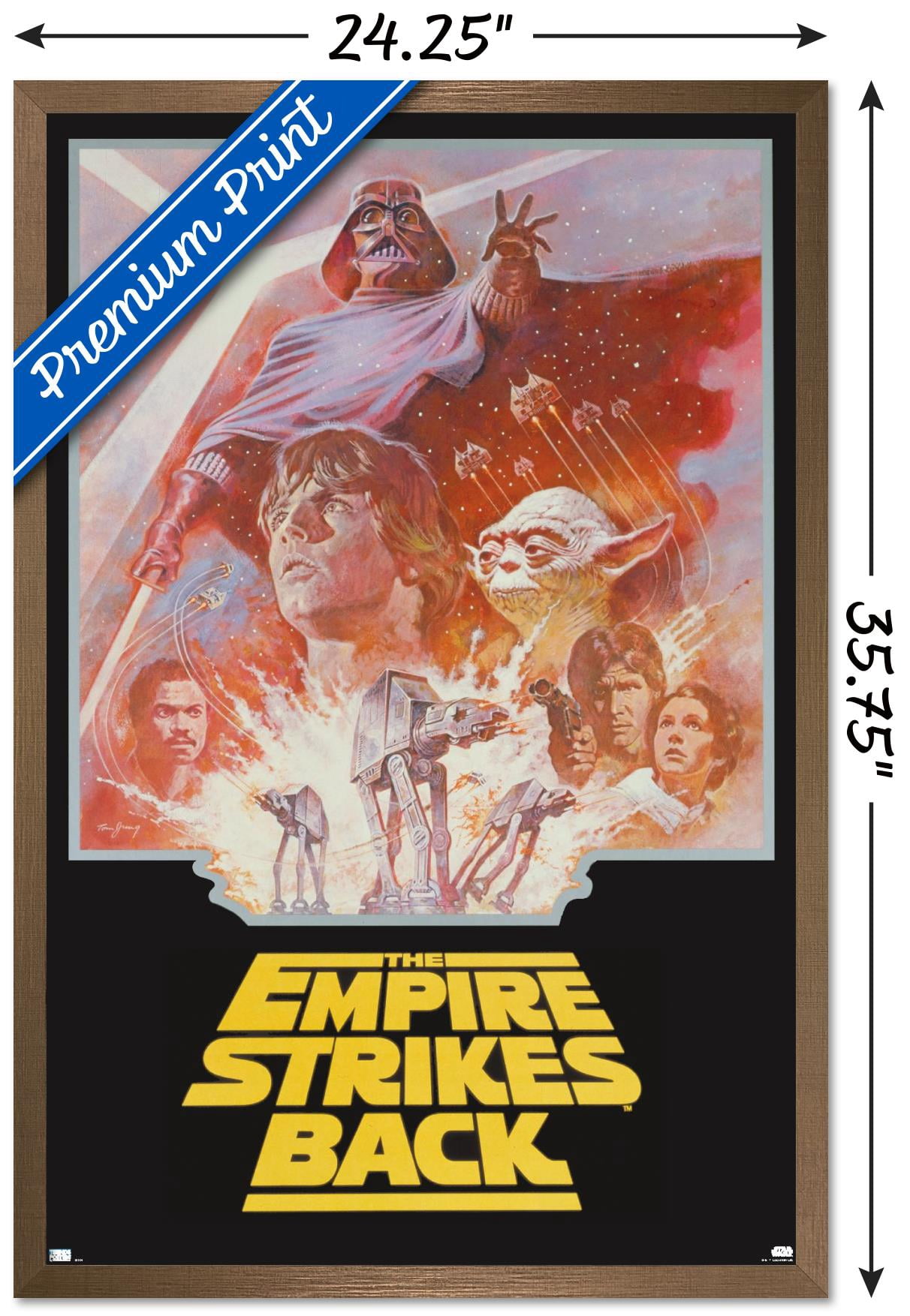 Star Wars: The Empire Strikes Back - Group One Sheet Wall Poster, 22.375" x 34" Framed