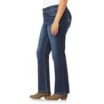 thumbnail image 3 of WallFlower Women's Luscious Curvy Bootcut Mid-Rise Insta Stretch Juniors Jeans (Standard and Plus), 3 of 3