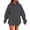 Dark Gray, variant on Kids Long Sleeve Hoodies Classic Pullover Hoodies Solid Color Sweatshirts Cute Cotton Hoodie Baggy Hoodies Christmas Hoodie Athletic Casual Hooded Plain Oversized Hoodie Size 160