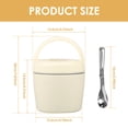 thumbnail image 2 of Wekvgz 1200ml Food Flask Stainless Steel Insulated Food Jar 2 Layer Hot Food Container with Folding Spoon Portable Thermal Food Jar Vacuum Thermal Food Container for School Office, 2 of 10