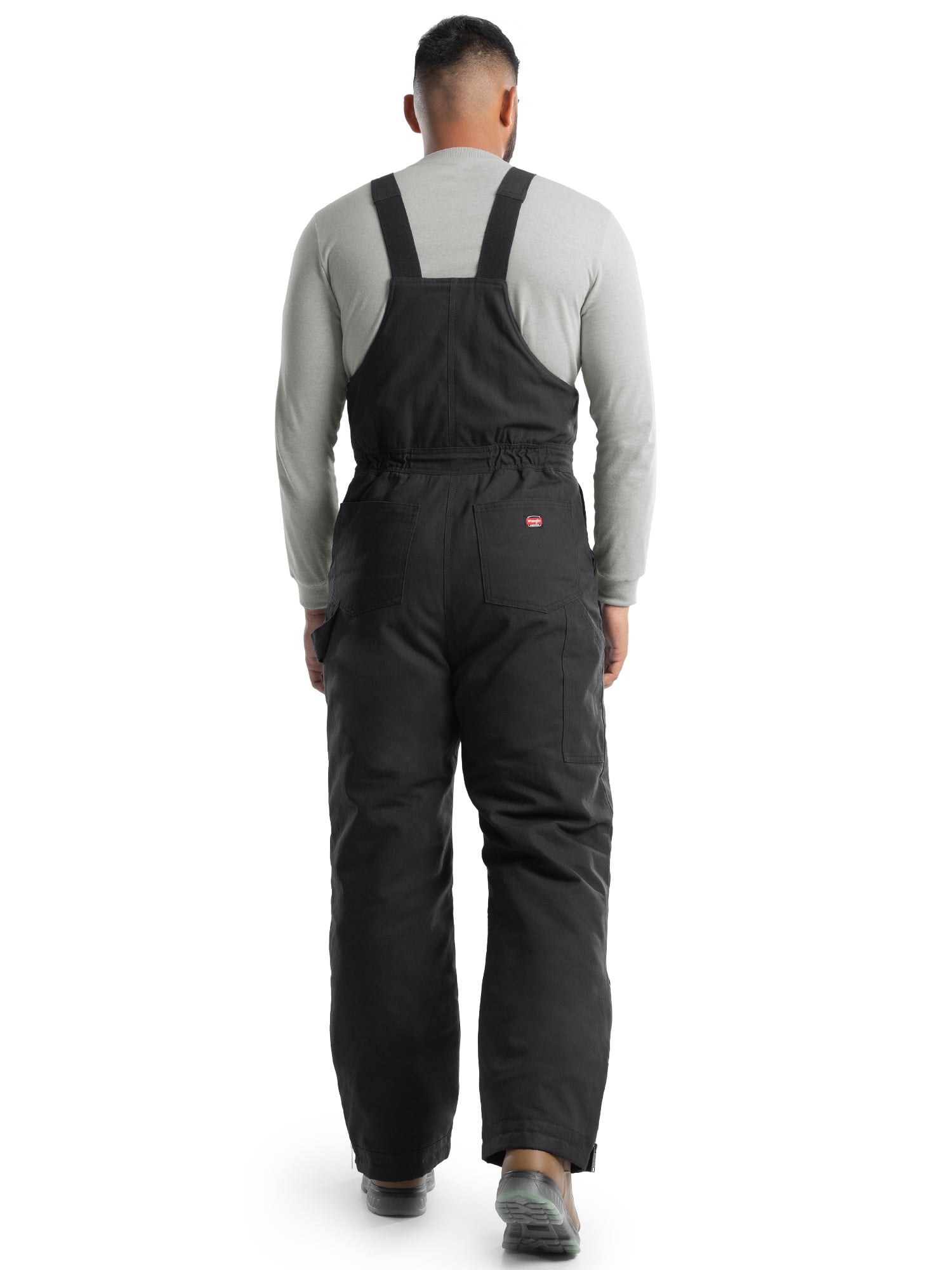 Wrangler Workwear Men's Insulated Heavy Duty Flex Duck Work Bib Overall, Size S-3XL