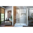 thumbnail image 5 of DreamLine Unidoor 57-58 in. W x 72 in. H Frameless Hinged Shower Door with Support Arm in Brushed Nickel, 5 of 13