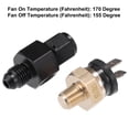 thumbnail image 4 of Unique Bargains 1 Set Auto Engine Temperature Cooling Fan Switch Thread-On AN Fitting Adapter 4AN 170'F On-155'F Off, 4 of 6