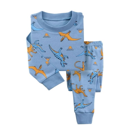 

Toddler Girls Boys Baby Soft Pajamas Toddler Cartoon Prints Long Sleeves Kid Sleepwear Top Pants Sets Outfits Boy Outfit Size 4