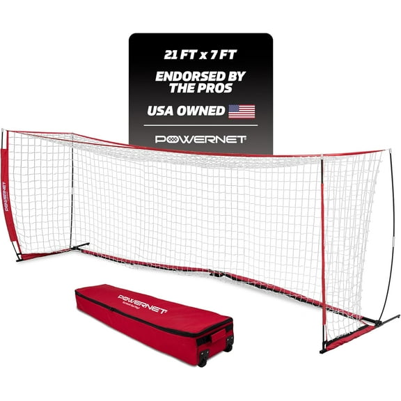 PowerNet 21 x 7 ft Soccer Goal with Carry Bag