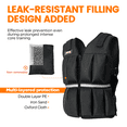 thumbnail image 2 of Divmystery Weighted Vest Men 15lbs Weights with Reflective Stripe, Weighted vest for Women Workout Equipment for Strength Training Running, 2 of 6
