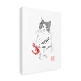 thumbnail image 4 of Canvas Wall Art - Pechane 'Cat And Shrimp' Wall Art for Living Room, Bedroom, or Office Décor by Trademark Fine Art - 14 x 19 Inches, 4 of 4