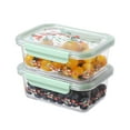 thumbnail image 2 of The Pioneer Woman Painted Meadow 4-Cup Rectangle Tritan Food Storage Containers with Tritan Lid, Set of 2, 2 of 10
