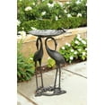 thumbnail image 2 of Innova Double Heron Lily Pad Bird Bath, 2 of 6