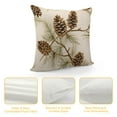thumbnail image 4 of Pratyus Pine Cone Modern Farmhouse Rustic Decorative Couch Pillow Cases with Zipper Home Decor Short Plush Printed on Both Sides 1PC 24x24in, 4 of 5