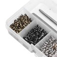 thumbnail image 1 of Grommet Tool Kit Metal Iron Colored Electroplated Eyelet Tool Set For Shoes Bags Clothing Shoelaces With Storage Box, 1 of 3