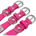 thumbnail image 2 of Rhinestone Dog Collar, Cute Dazzling Sparkling Soft Suede Leather Dog Cat Rhinestone Collar Crystal Diamond Pet Dog Puppy Collar, 2 of 4