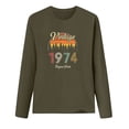 thumbnail image 4 of BangWanChi Long Sleeve Shirts for Women Women's Casual Fashion Full Year Birthday Printed Round Neck Long Sleeved Tops/shirt, 4 of 4