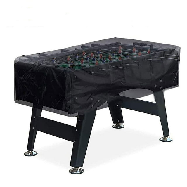 Ruiboury Table Cover Outdoor Billiards Table Dust And Dirt Black Durable Polyester black 1Set