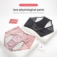 thumbnail image 6 of Xmarks 3 Packs Women's Period Underwear Lace Panties Middle Waisted Breathable & Soft Ladies Brief for Women, 6 of 7