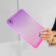thumbnail image 5 of ELEHOLD Glitter Case for Samsung Galaxy Tab A8 10.5 (2022) Slim Thin Clear Anti-Scratch Shockproof Full Body Protective Gradient Glossy Back Case for Galaxy Tab A8 (X200/X205),Purple Red, 5 of 8