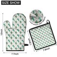 thumbnail image 6 of White Cartoon Unicorn Heart Star Pattern Kitchen Oven Mitt and Pot Holder Sets 2 Pcs for Baking, Cooking and Grilling, Heat Resistant Up To 392 °F, 6 of 7