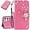 Pink, variant on Compatible with Samsung Galaxy S23 Ultra Case Glitter Stylish Crystal Owl with Wrist Strap Kickstand Magnetic Leather Wallet for Women Flip Phone Case for Samsung Galaxy S23 Ultra Green YK