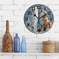 thumbnail image 3 of Wolf and Fox Silent Wall Clock 10" Non-Ticking Battery Clock, 3 of 7