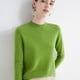 thumbnail image 2 of Suéter de cachemira de lana para mujer, jersey de cuello alto de media altura, prenda de primera línea, jersey de punto suelto de manga larga, top de color sólido para primavera/otoño, 2 of 5