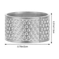 thumbnail image 2 of LEEYNEER 15pcs Adjustable Thimble Sewing Grip Iron Silver Finger Protection  Adults, 2 of 5
