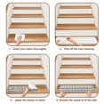 thumbnail image 6 of Bear Moose Stair Treads Non Slip for Steps Country Vintage Gray Forest Pine Tree Abstract Stripe Plaid 7 Pcs Reusable Adhesive Stair Runner Mats for Dogs Elders Treads Rugs for Staircase 8x30 In, 6 of 9