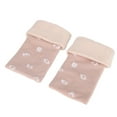 thumbnail image 2 of Guantes sin dedos para la muñeca, guantes sin dedos de punto Calentadores de guantes sin dedos cálidos con orificio para el pulgar para montar, 2 of 5