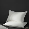 thumbnail image 1 of Highland Feather 700 Fill Power European White Down Pillow 500TC Pure Cotton Casing MONTPELLIER Soft and Comfy Support, Soft, King Size, 20 oz, Two Pillows, 1 of 8