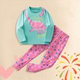 thumbnail image 2 of HFHAPW 2 Piece Baby Pajamas Boys Girls Pajamas Pjs Toddler 2 Piece Sleepwear Kids Winter Clothes Set, 2 of 4