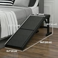 thumbnail image 3 of PawHut Pet Ramp Bed Steps for Dogs Cats, Black, 3 of 10