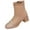 Khaki, variant on COM1950s Women's Winter Boots, Women's Fashion Casual Winter Comfortable Ankle Boots, Solid Color Pointed Toe Back Zipper Low Heel, Women's Boots Ankle, Black Ankle Boots for Women