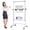 White-28"W x 40"H, variant on White 28"W x 40"H Mobile Double Sided Dry Erase Whiteboard with Stand